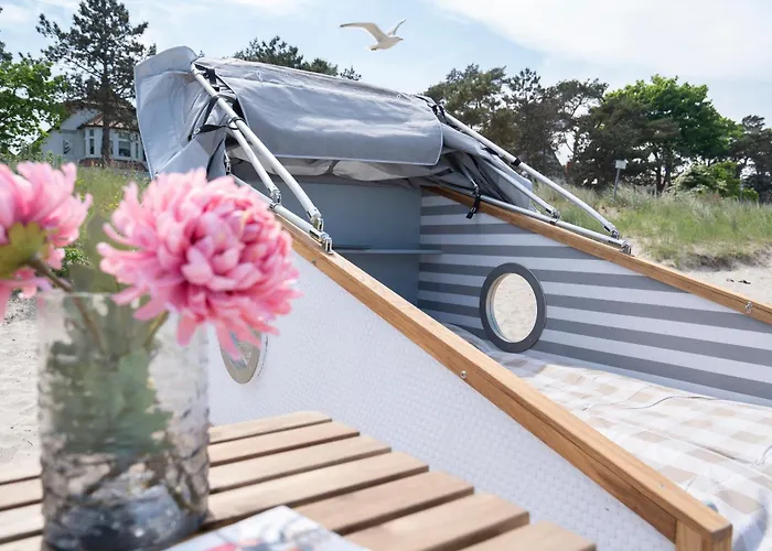 Schlafstrandkorb Nr 7 Luxe tent *